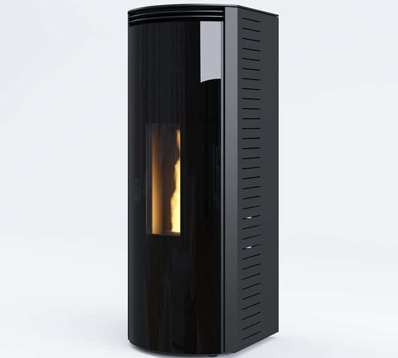 mini smart glass door noir